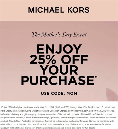 code promo michael kors 15|michael kors coupon promo code.